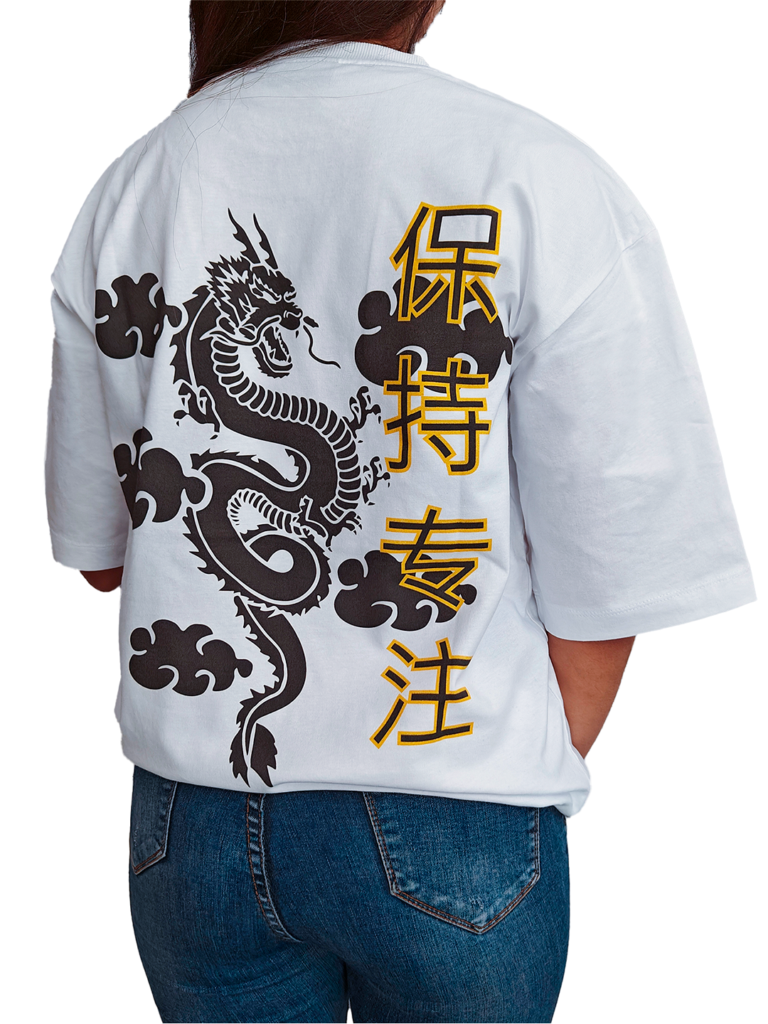 CAMISETA BLANCA DRAGÓN