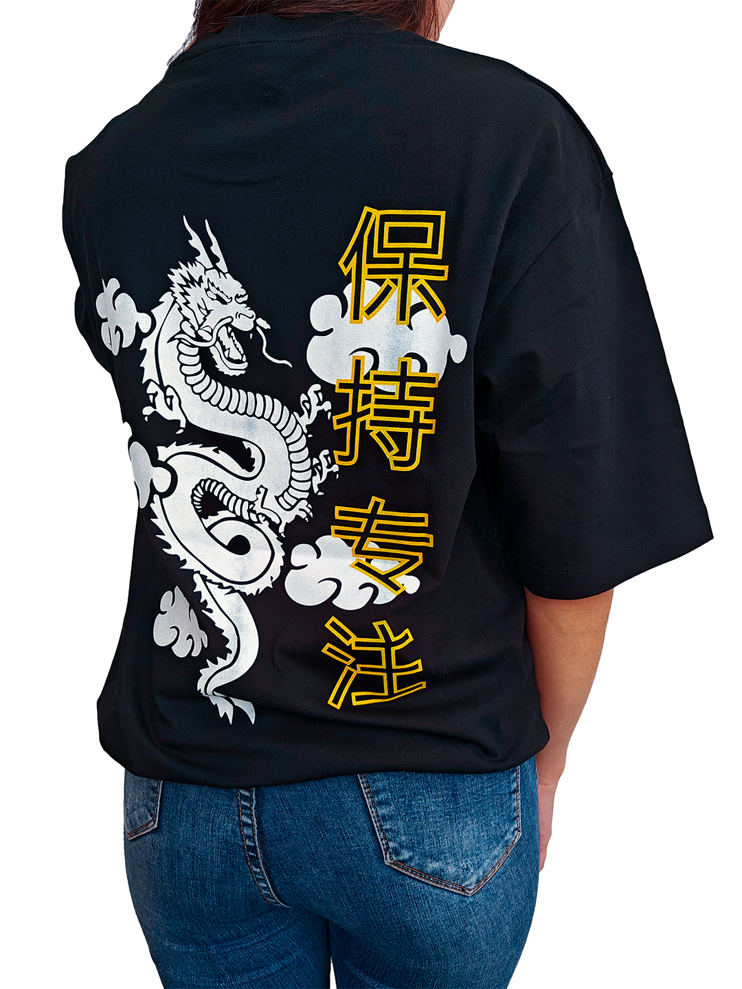 CAMISETA NEGRA DRAGÓN